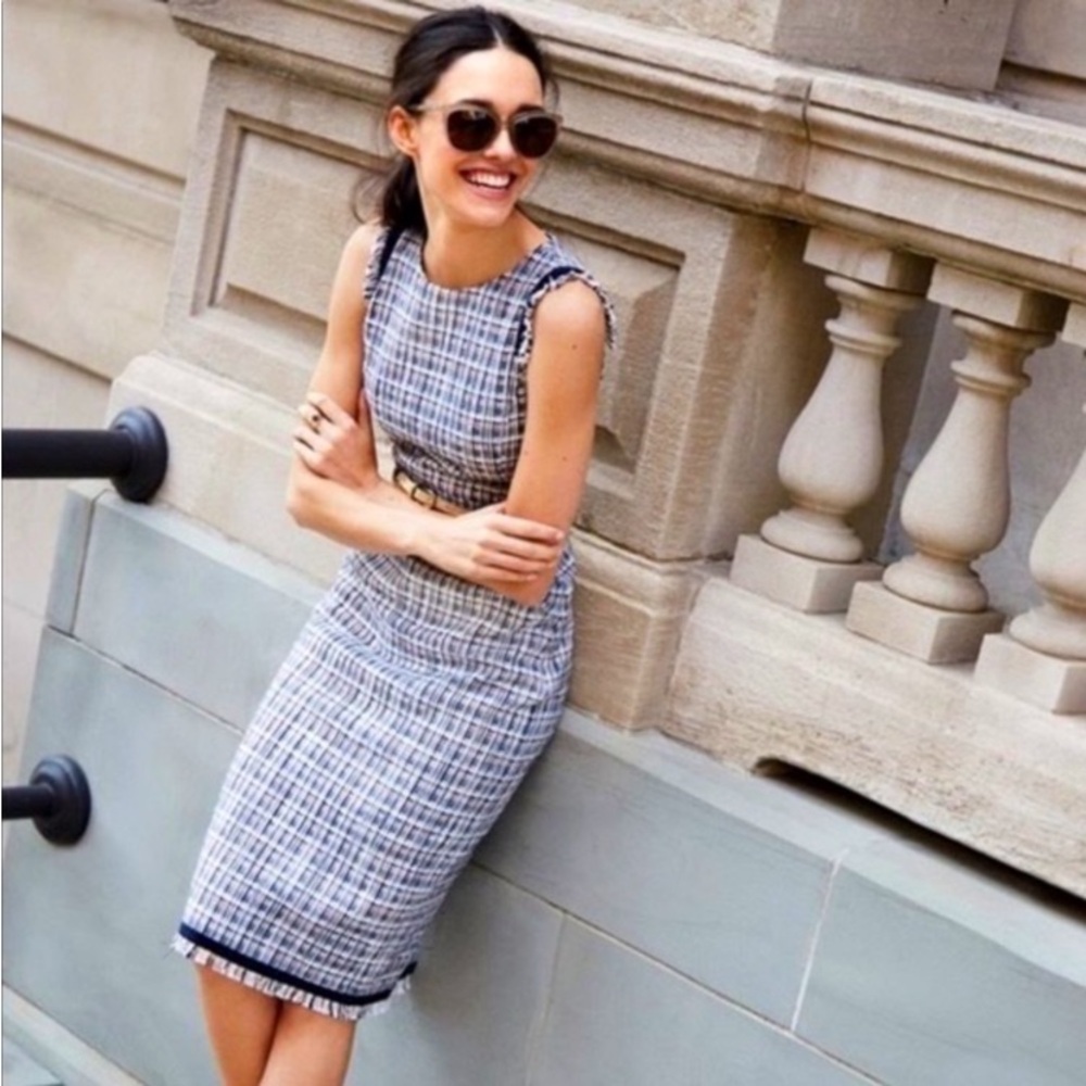JCrew size 6P sheath dress. With pockets. Never worn. New